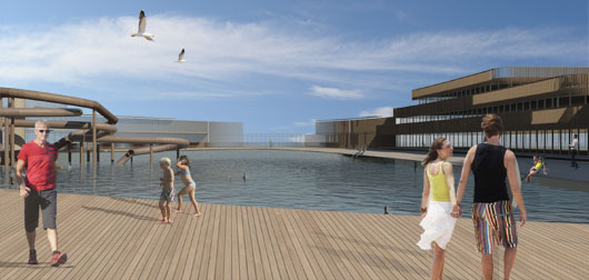 Hotell och utomhusbad vid Oxel&ouml;sunds g&auml;sthamn