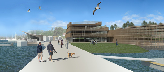 Hotell och utomhusbad vid Oxel&ouml;sunds g&auml;sthamn