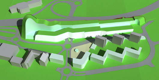 mörby centrum. flygbild mörby centrum. flygbild